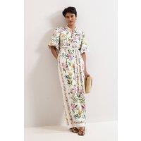 Phase Eight Women's Petite Camilla Collard Wide-Leg Jumpsuit in White | Size: 10