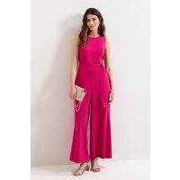 Phase Eight Women's Petite Marta Wide-Leg Jumpsuit in Fuchsia | Size: 16
