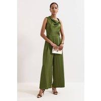 Phase Eight Women's Avril Olive Jumpsuit | Size: 14