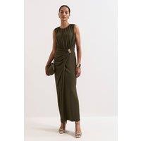Phase Eight Women's Cassidy Maxi Dress in Dark Olive | Size: 20