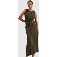 Phase Eight Women's Petite Cassidy Midi Dress in Dark Olive | Size: 12