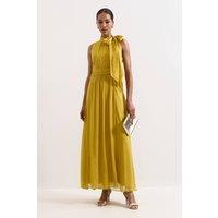 Phase Eight Women's Blaise Silk Maxi Dress in Mustard | Size: 16