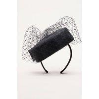 Phase Eight Women's Veiled Pillbox in Black