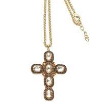 Addicted 2 Women's Artemide Gold Plated Necklace With Gold Crystals