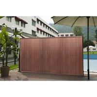 Living and Home 1.5*3M Brown PVC Privacy Decorative Fences
