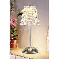 Living and Home Adjustable LED Table Lamp in Clear