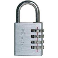 Master Lock Aluminium 40Mm 4-Digit Combination Padlock in Silver