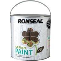 Ronseal Garden Paint English Oak 2.5 Litre RSLGPEO25L in Brown