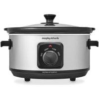 Morphy Richards Stainless Steel 3.5L Slow Cooker in Silver