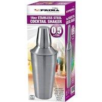 BARGAINS-GALORE 16oz Stainless Steel Cocktail Shaker 0.5l Mixer Party Drinking Barware in Silver