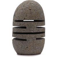 Serenityy Natural Riverstone Standing Candle Holder - Layered Cut Design