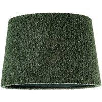 Happy Homewares Elegant Rich Forest Green Tapered Lampshade in Boucle Lamb Wool Fabric in Dark Green | Size: 12 inches
