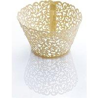 Neel Blue Cupcake Wrappers, Paper Muffin Holder, 25pcs in Beige