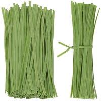 Neel Blue 200pcs Plastic Twist Ties, 6 Inch Soft Garden Plant Ties in Light Green