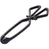 Valiant Fireside Tongs | For Log Burners, Stoves, Coal & Logs | Cast Iron | Heavy Duty in Black