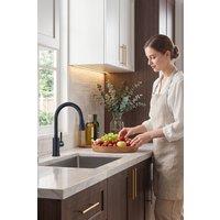 JANLEMNY Matt Black Kitchen Mixer Tap - Pull-Out Spray, 3 Modes, WRAS Certified