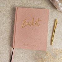 Serenity Bucket List Journal in Dusty Pink