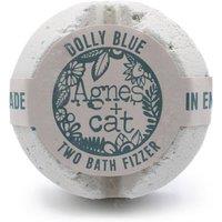 KDMD Agnes & Cat Bath Fizzer Dolly Blue Woody Scent Handmade UK in White