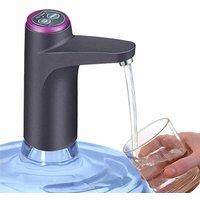 NESTLUNE Electric Water Bottle Pump USB Rechargeable Automatic in Black