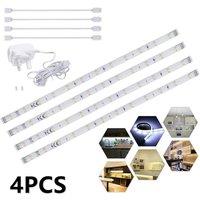 SPETLEK 4x LED Strip Lights Bar Under Cabinet Lighting Kit Warm White