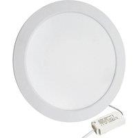 SPETLEK 18W LED Round Recessed Ceiling Panel Down Light in White