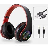 EONLION Wireless Headphones Bluetooth 5.3 Earphones in Black