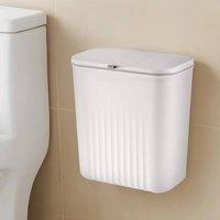 EONLION Kitchen Bin 9L Foldable Hanging Trash Bin in White | Size: 100 cm