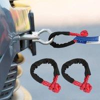 KORVIXA 2x Synthetic Soft Shackle in Red | Size: 415mm