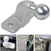 KORVIXA Tow Ball 50MM Threaded Hitch in Silver