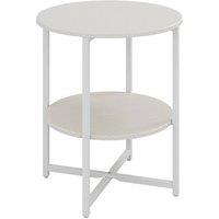 Kelvenix Small Coffee Side End Table white | Size: 0.6m2