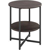 Kelvenix Small Coffee Side End Table walnut in Brown | Size: 0.6m2
