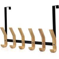 Kelvenix Over Door Hooks 12 Hook Hanger in Natural