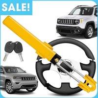 NESTLUNE Steering Wheel Lock AntiTheft Security Car Van Vehicle Safety in Yellow