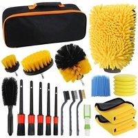 Havendro 122Pcs Car Detailing Brush Kit in Yellow