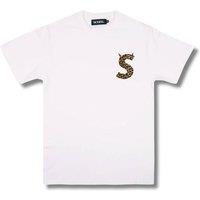 Scum Men's S Diablo Leopard Print T-Shirt in White | Size: 2XL
