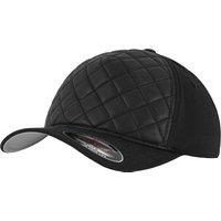 Flexfit by Yupoong Men's Diamond Quilted Cap in Black | Size: S/M