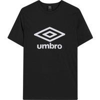 Umbro Men's Stacked Logo T-Shirt in Black | Size: XL