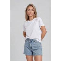 BCouture Women's Boyfriend Denim Shorts in Light Blue | Size: 8