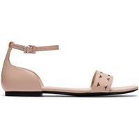 Clarks Women's Kediri Part Praline Flat Sandals in Beige | Size: 4-Standard Fit
