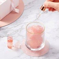 Scilla Rose Women's Rose Quartz Gift Lavender Essential Oil Aromatherapy Diffuser Set in Pink | Size: 1kg