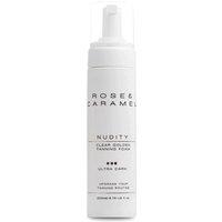 Rose & Caramel Women's Nudity Clear & Golden Tanning Foam 200ml in Ultra Dark