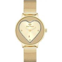 Juicy Couture Women's JC1240CHGP 38mm Quartz Watch in Gold