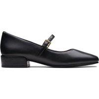 Clarks Women's Seren 30 Buckle Black Leather Mary Jane | Size: 6.5-Standard Fit