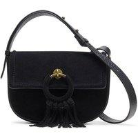 Clarks Women's Casual Cross 2 Black Suede Shoulder Bags, Cross Body Bag