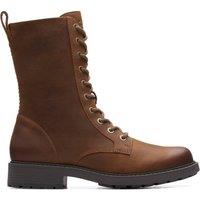 Clarks Women's Orinoco 2 Style Brown Snuff Ankle Boots | Size: 4-Standard Fit