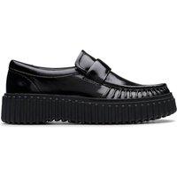 Clarks Women's Torhill Mocc Black Patent Slip Ons, Torhill | Size: 5.5-Standard Fit