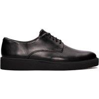 Clarks Women's Glickly Derby 2 Black Leather Derby Shoes, Lace Up | Size: 5.5-Standard Fit