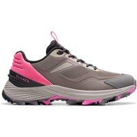Clarks Women's Laila Trail Grey Combination Trainers | Size: 4-Standard Fit