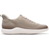Clarks Women's Nova Lace Sage Trainers in Beige | Size: 6-Standard Fit
