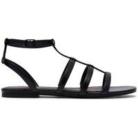 Clarks Women's Kediri Glad Black Flat Sandals | Size: 3-Standard Fit